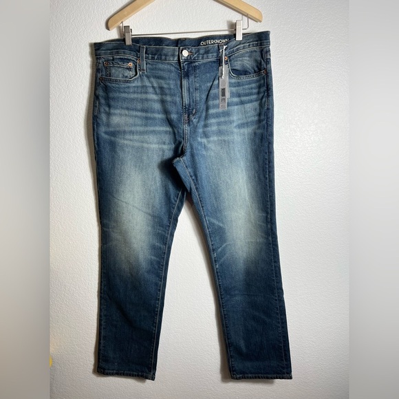 NWT Outerknown SEA local straight fit blue jeans 38